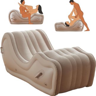 Sex Furniture Sofa for G Spot Position Aid, Automatic Inflatable Sex Bondage Chair with Built-in Air, Couples BDSM Position Pillow Cushion Adult Sex Toys for Women Wen Sexual Pleasure