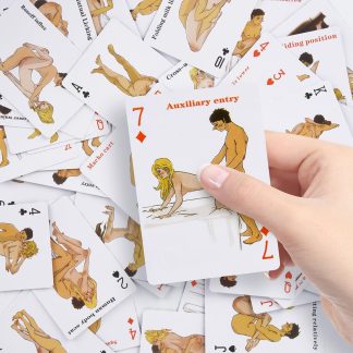The Hottest 54 Positions Games Cards - Couples Games Cards Adults Spicy Playing Cards Sex Games for Date Night Funny Naughty Boyfriend Friend Gifts for Husband or Wife Position Decision Sex Toy