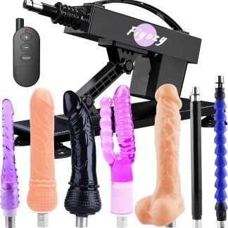 Sex Machine Automatic Dildo Machine for Women, Thrusting Sex Toys Fuck Machine with Remote Controller, Masturbation Machine Realistic Dildos with 3xlr Connector Adult Toys Vagina Anal Sex Stimulation